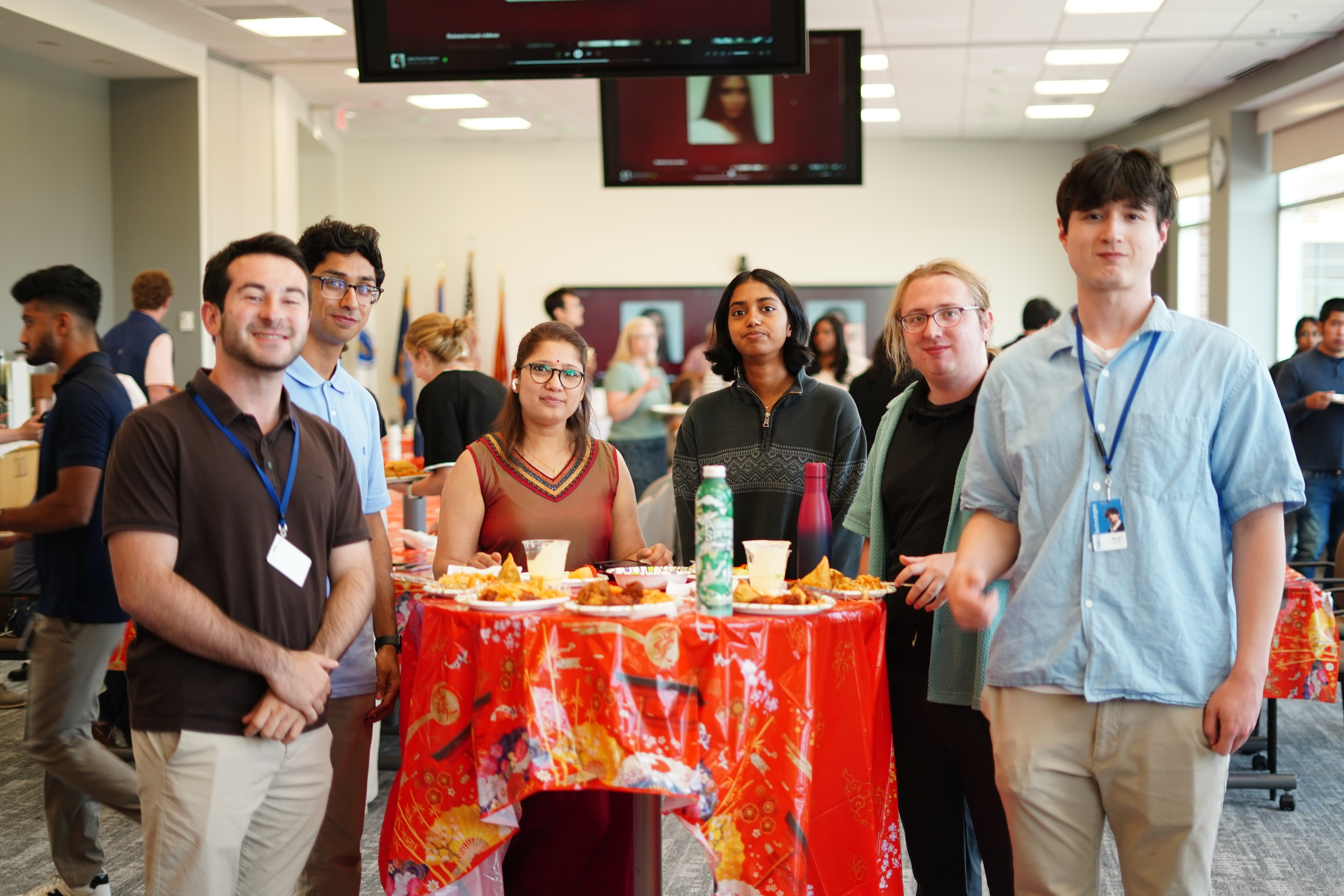 AAPI Heritage Month celebration with colleagues gathered at the event